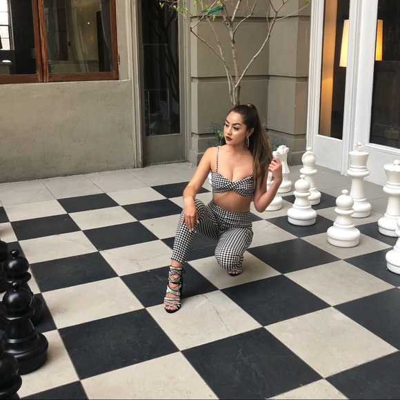 Other - Checkered two piece set